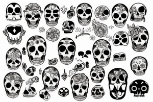 minimalist memento mori memento vivere tattoo idea