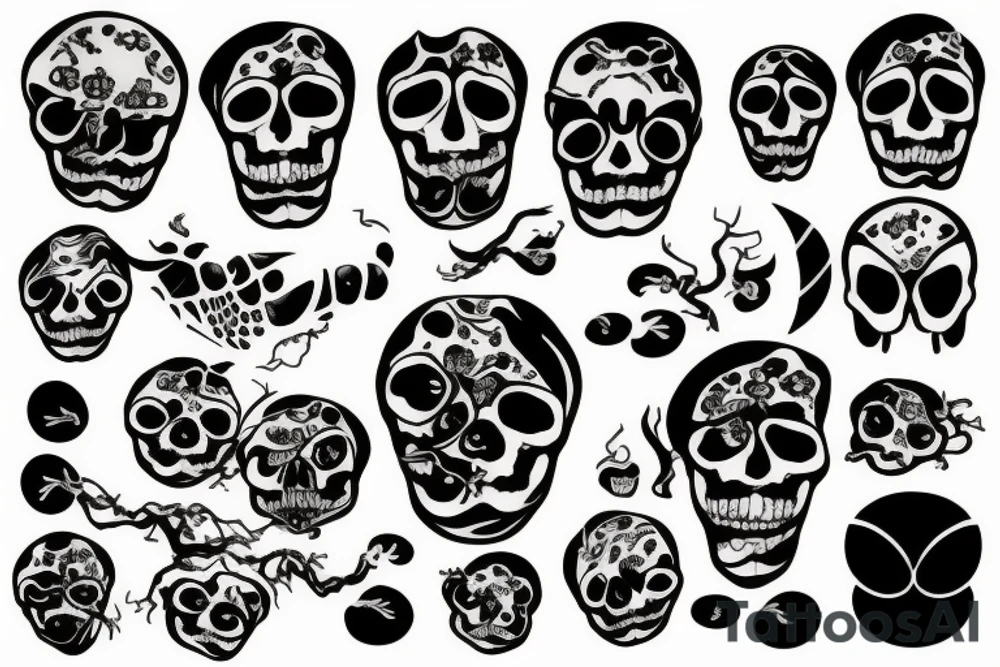 minimalist memento mori memento vivere tattoo idea
