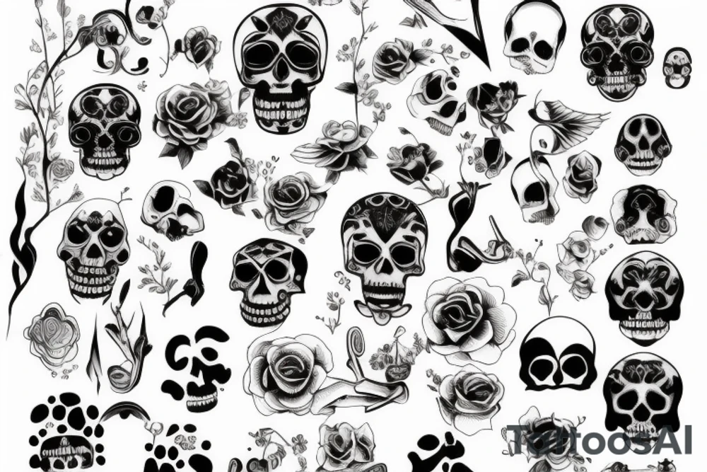 minimalist memento mori memento vivere tattoo idea
