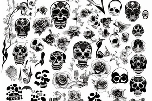 minimalist memento mori memento vivere tattoo idea