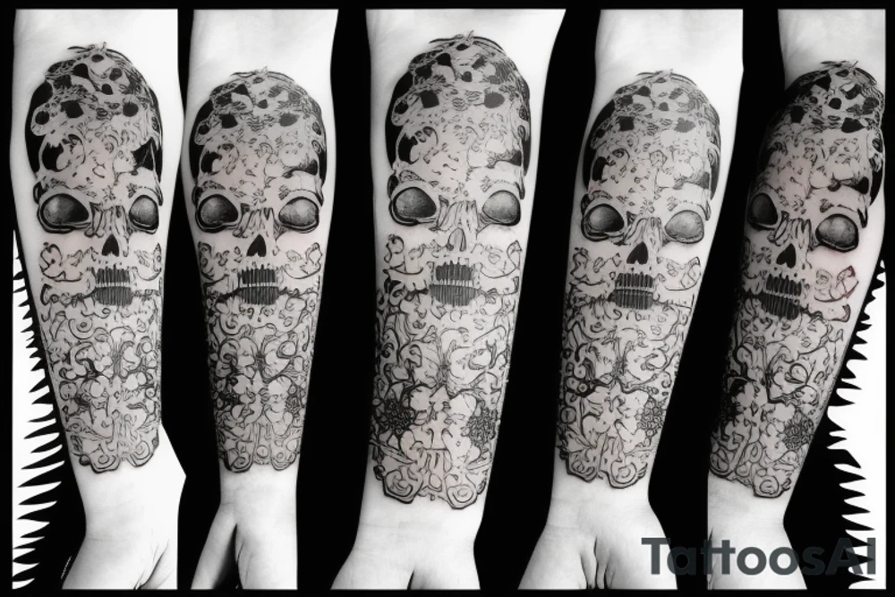 minimalist memento mori memento vivere tattoo idea