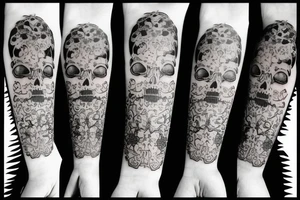 minimalist memento mori memento vivere tattoo idea
