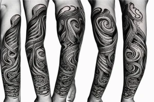 Octopus arm sleeve tattoo idea