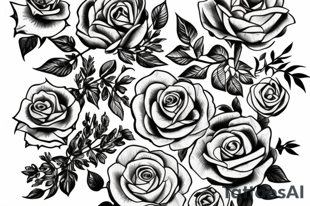 A fan with flowers inside tattoo idea