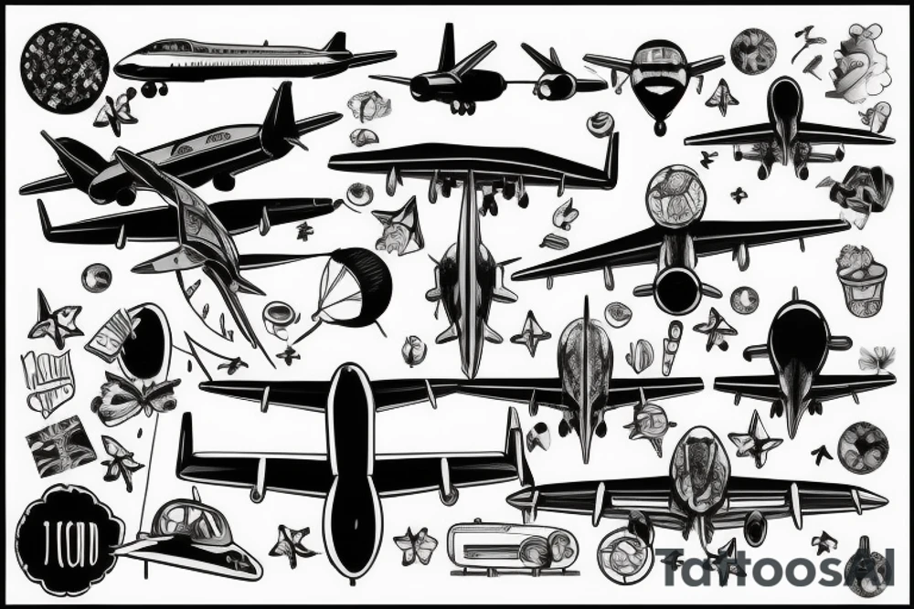 A plane going to New York tattoo idea
