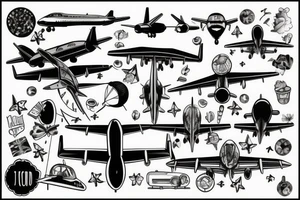 A plane going to New York tattoo idea