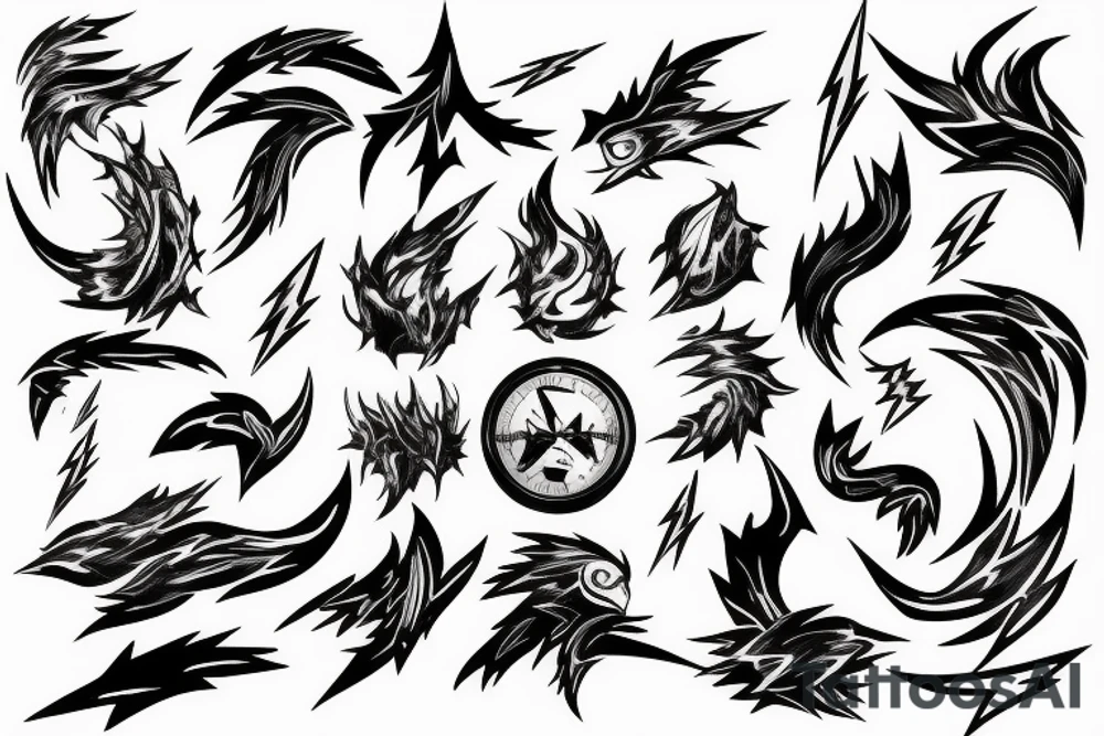 lightning tattoo idea