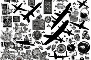 A plane going to New York tattoo idea
