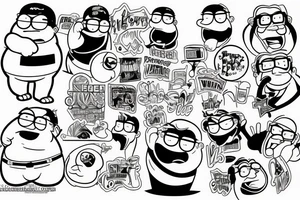 Peter griffin tattoo idea