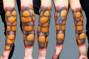 Potato man with a gun tattoo idea