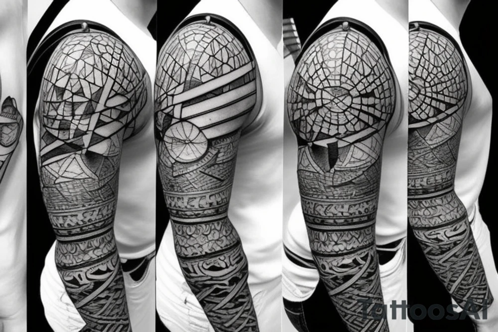 atlas carrying beer keg tattoo idea