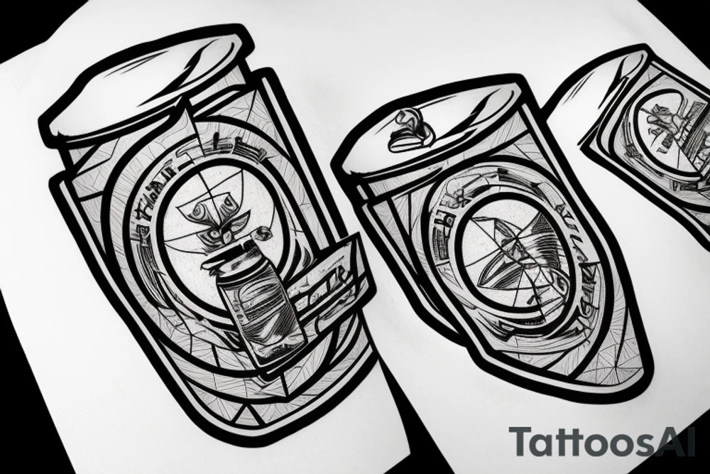 atlas carrying beer keg tattoo idea