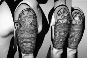 atlas carrying beer keg tattoo idea