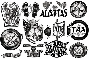 atlas carrying keg tattoo idea