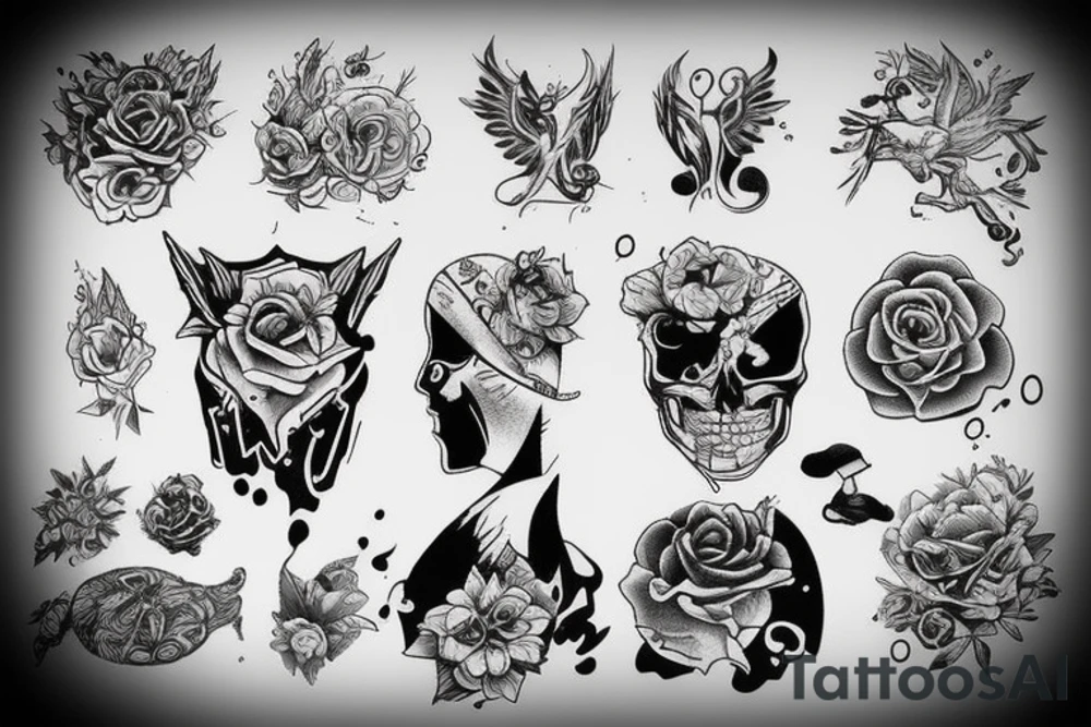 аниме tattoo idea