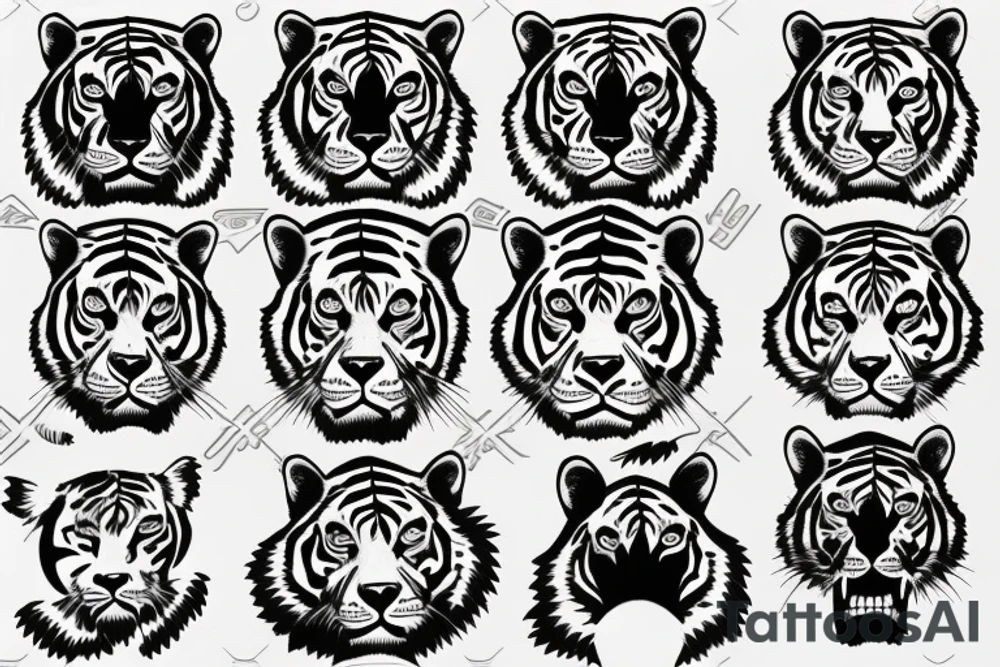 Tiger tattoo idea