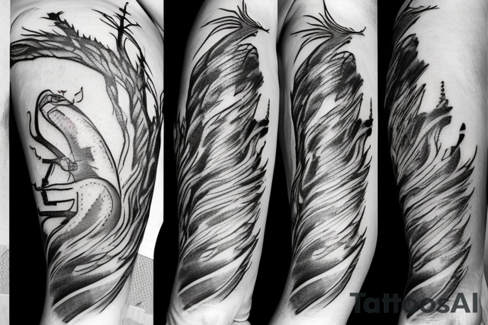 icarus struck by lightning tattoo idea