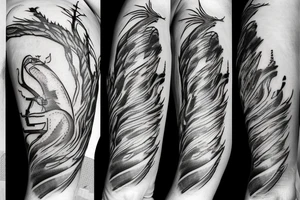 icarus struck by lightning tattoo idea