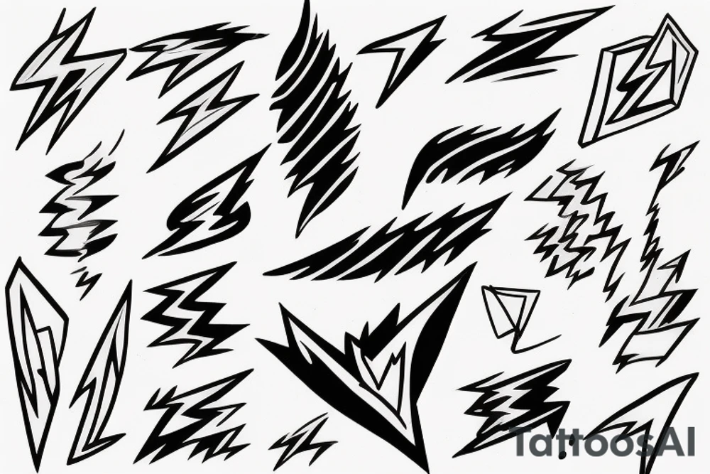 lightning bolt tattoo idea