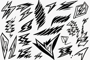 lightning bolt tattoo idea