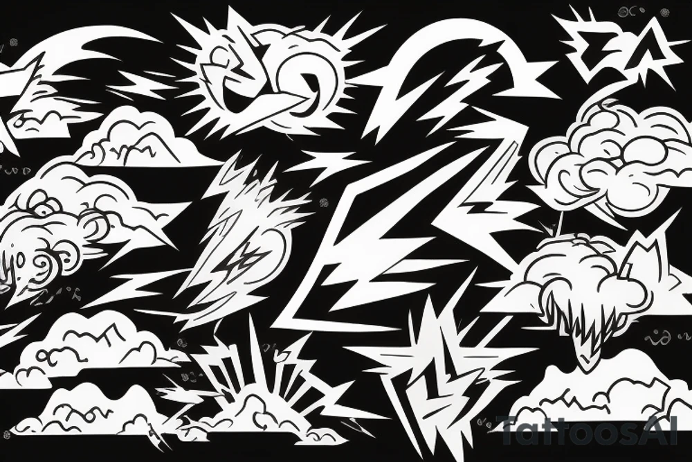 lightning bolt tattoo idea
