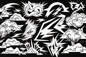 lightning bolt tattoo idea