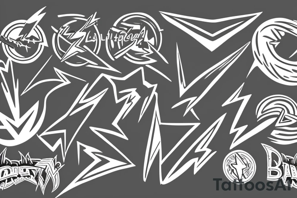 lightning bolt tattoo idea