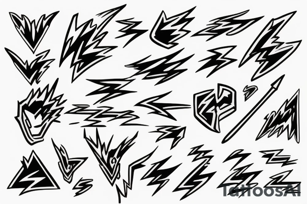 lightning bolt tattoo idea