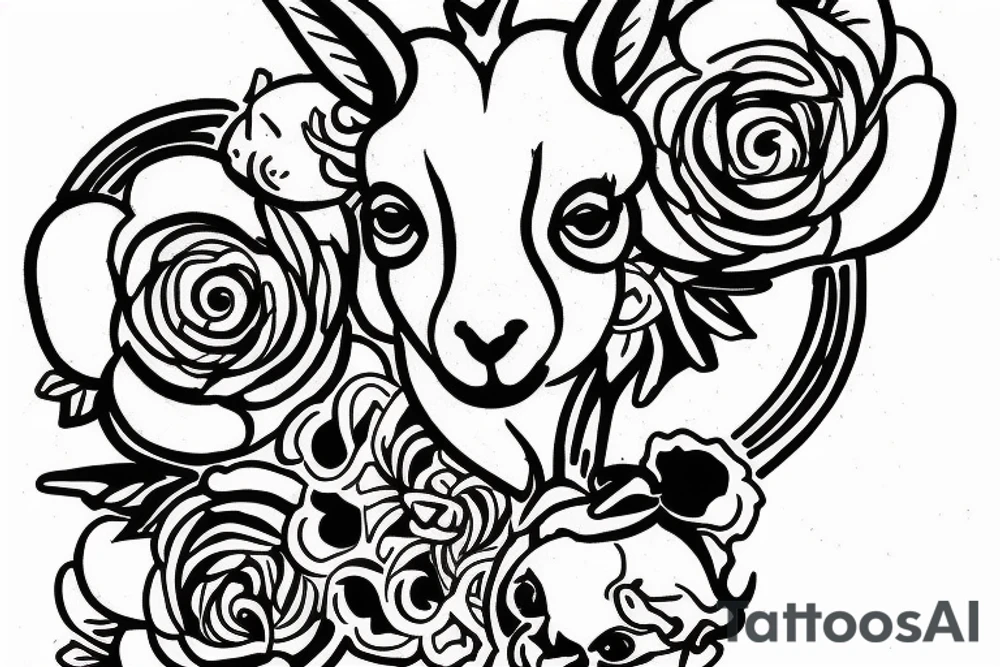 a two headed lamb tattoo idea