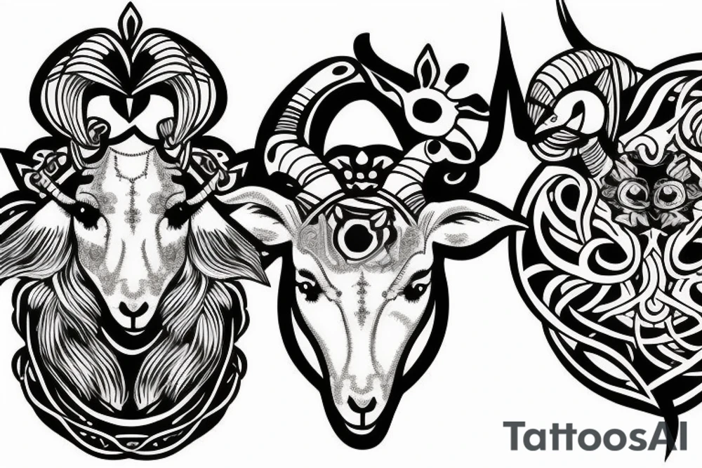 a two headed lamb tattoo idea