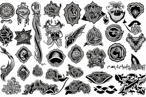 AFG in symbols tattoo idea