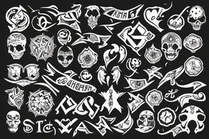 AFG in symbols tattoo idea