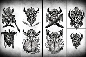 viking roar tattoo idea