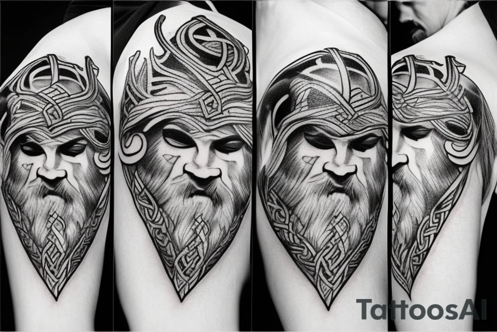 viking roar tattoo idea