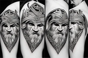 viking roar tattoo idea
