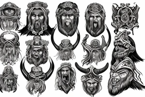 viking roar tattoo idea