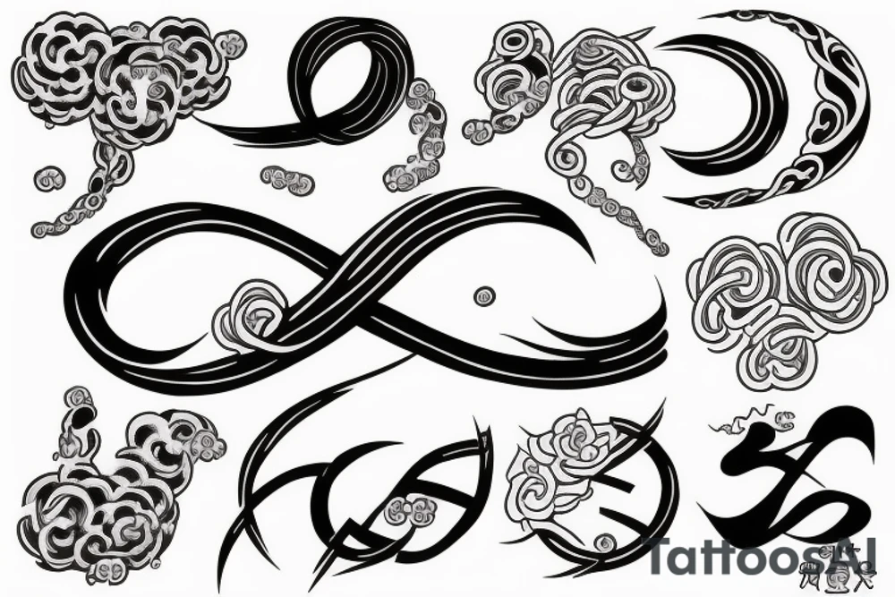 number 88 like an infinity symbol tattoo idea