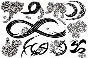 number 88 like an infinity symbol tattoo idea