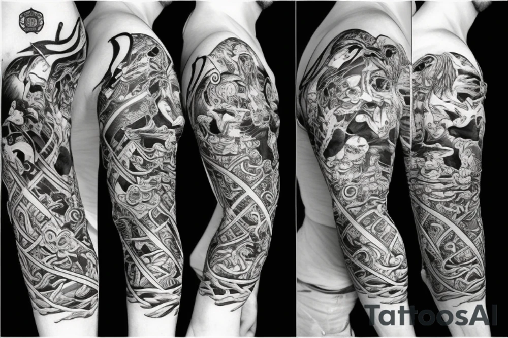 Tiger samurai tattoo idea