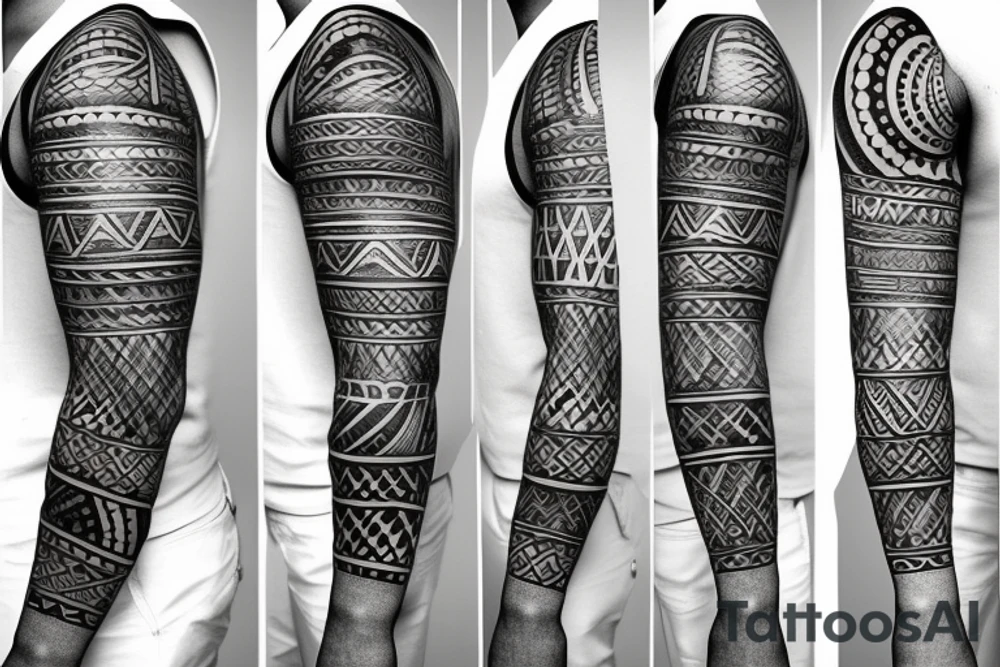 cover the left arm, represent the human growth tattoo idea