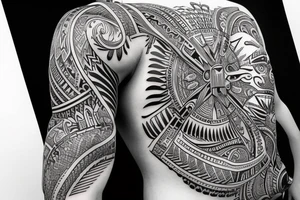 cover the left arm, representing the human growth with the name Emilly inside tattoo idea