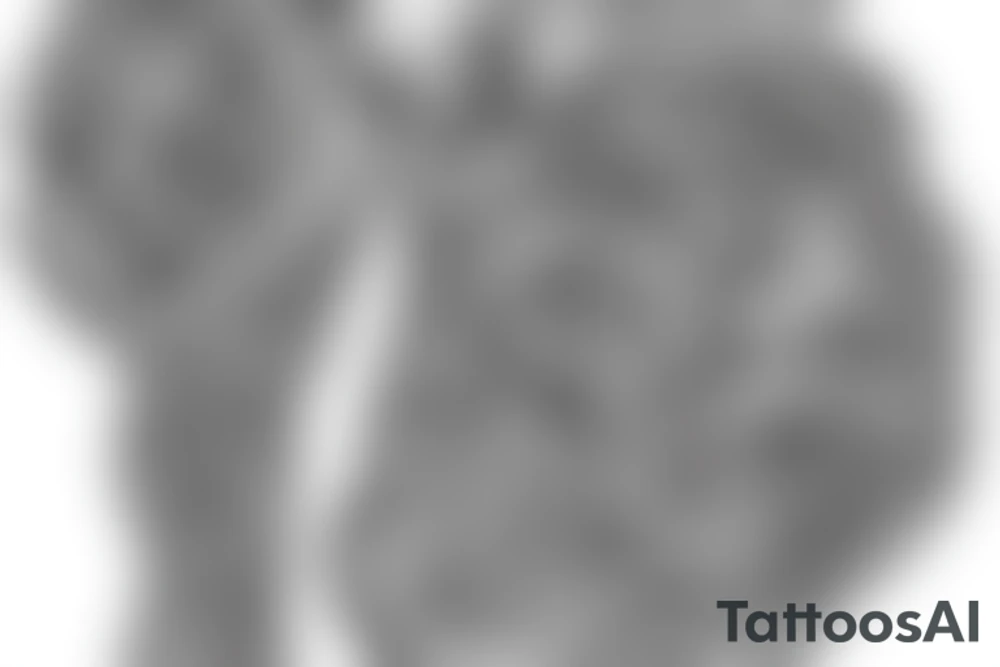 cover the left arm, representing the human growth with the name Emilly inside tattoo idea