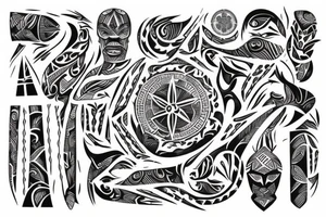 representing human growth with the names tattoo idea