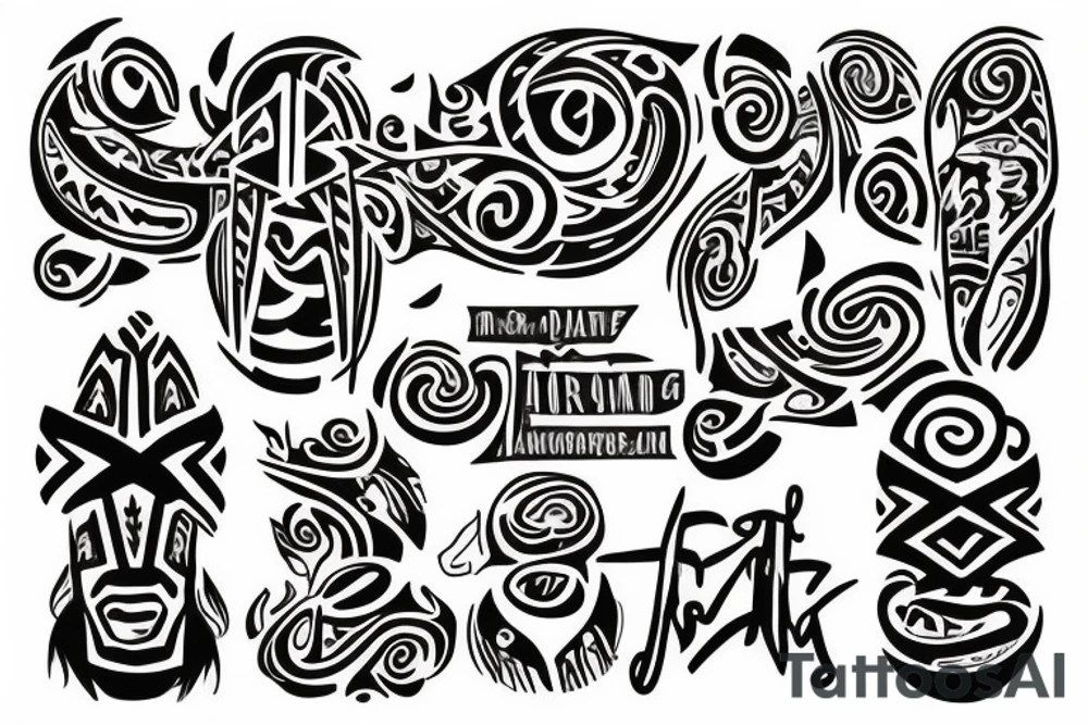 representing human growth with the names tattoo idea