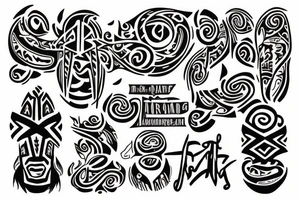 representing human growth with the names tattoo idea