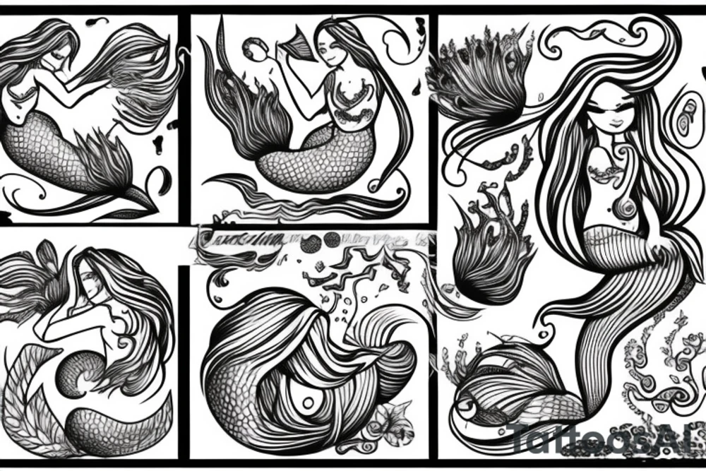 Mermaid tattoo idea