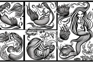 Mermaid tattoo idea