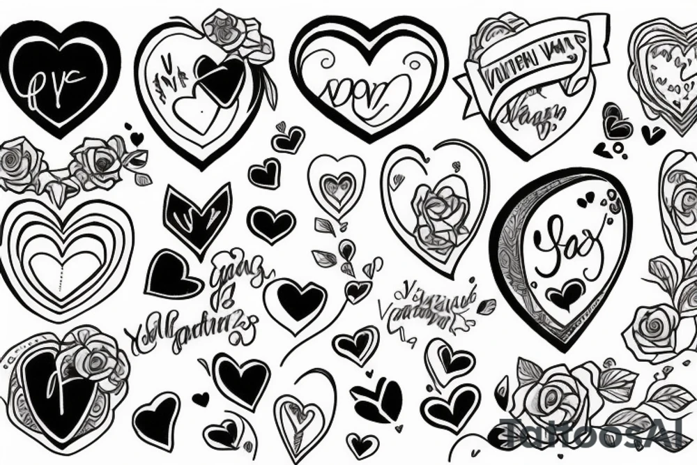 valentines tattoo idea