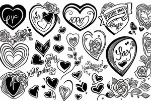 valentines tattoo idea