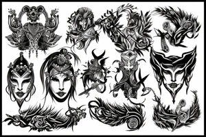 warrior tattoo idea